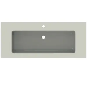 Ideal Standard Möbelwaschtisch Extra 1 Hahnloch mit Überlauf 1210x510x150mm Weiß – Bild 2