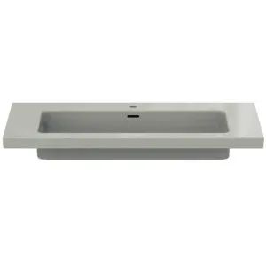Ideal Standard Möbelwaschtisch Extra 1 Hahnloch mit Überlauf 1210x510x150mm Weiß – Bild 4