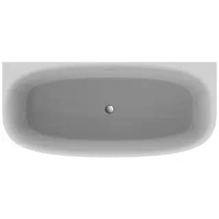 Ideal Standard D-Form-Badewanne DEA f.Wandanbindung, m.Ablauf,1800x800x475/610mm,Schwarz Matt – Bild 2