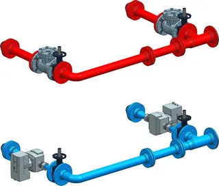 BOSCH Kaskade DN50/65-Pumpe (2x75 kW)V2 Unterkomponente Kaskade mit Pumpe