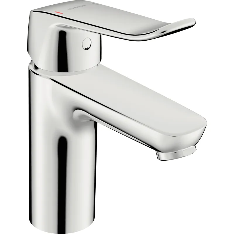 EHM Waschtisch-Batt HANSACLINICA 4502 CU-Rohr Bed.he. lang Ausld. 114 mm DN15 chr