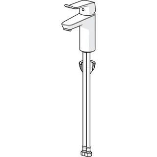 EHM Waschtisch-Batt. HANSACARE 4602 Bed.he. lang Ausld. 114 mm DN15 chr – Bild 2