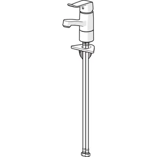 EHM Waschtisch-Batt. HANSACARE 4615 Bed.he. lang Ausld. 133 mm DN15 chr – Bild 2