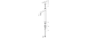 EHM Waschtisch-Batt. HANSADESIGNO Style 5169 Ausld. 171 mm DN15 chr – Bild 5