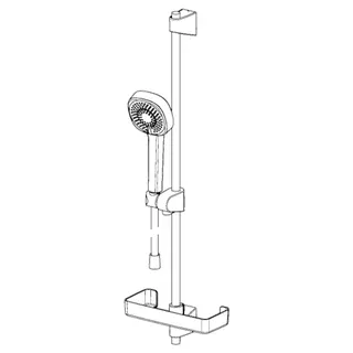 Wandst.garnitur HANSABASICJET Style 4477 3-strahlig chr – Bild 3