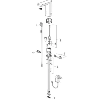 Waschtisch-Batt. HANSASTELA 5712 9/12 V, Bluetooth chr – Bild 4