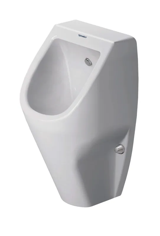 Duravit Urinal D-Code, Zulauf von hinten rimless, ohne Fliege, weiß, HYG