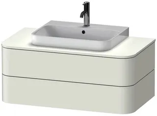 DU WTU HappyD2+ wandh.,408x1000x550mm 2Schubkästen,weiß sdm. f.MWT ohne ES