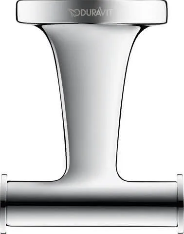Duravit Starck T Handtuchhaken, Chrom, 60x76x50