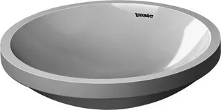 Duravit Einbauwaschtisch Architec 420 mm EB v.u.,o.ÜL,o.HLB,u.glasiert,weiß