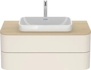 Duravit WTU HappyD2+ wandh.,408x1000x550mm 2Schubk.,nordic weiß seidenm.f.ASB o. ES – Bild 2