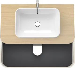 Duravit WTU HappyD2+ wandh.,408x1000x550mm 2Schubk.,nordic weiß seidenm.f.ASB o. ES – Bild 3