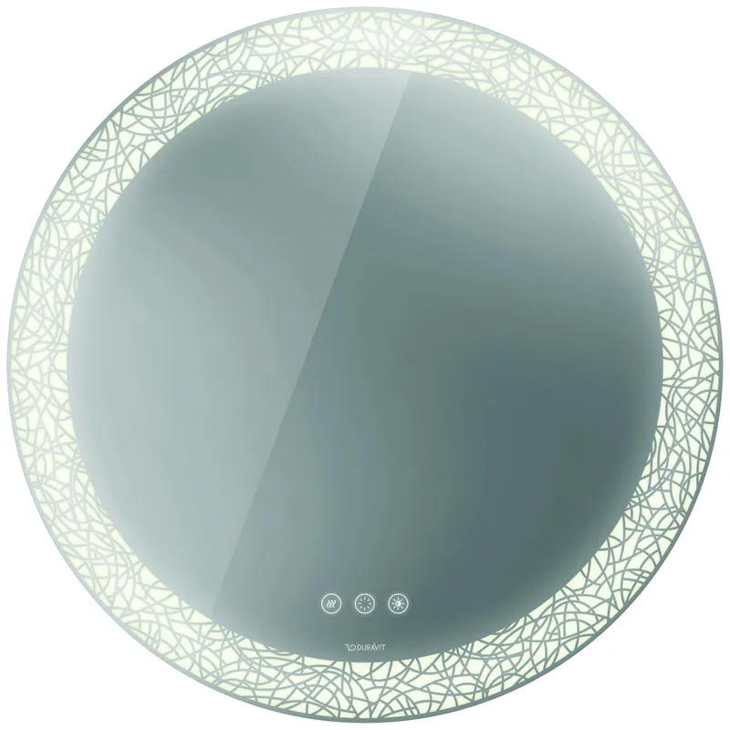 Duravit Icon Spiegel HappyD2+,m.Bel. 900x900x47mm,Dekor Lichtfeld g.