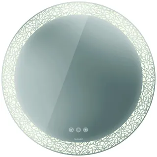 DU Icon Spiegel HappyD2+,m.Bel. 900x900x47mm,Dekor Lichtfeld g.