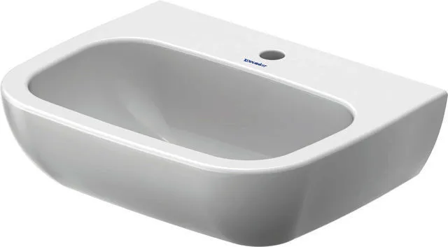 Duravit Waschtisch D-Code Med 550 mm ohne ÜL, mit HLB, 1 HL, weiß