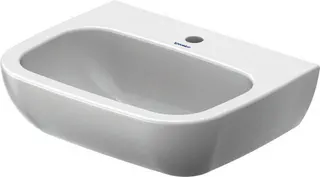 Duravit Waschtisch D-Code Med 550 mm ohne ÜL, mit HLB, 1 HL, weiß