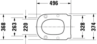 Duravit WC-Sitzring D-Code Vital, mit Winkelpuffern,Scharniere edelstahl,weiß – Bild 2