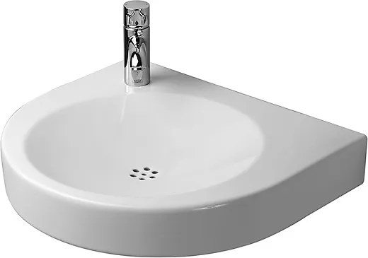 Duravit Waschtisch Architec Vital Med 575 mm o.ÜL, m.HLB, HL links, weiß
