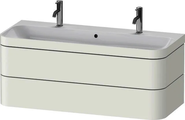 Duravit WTU m. Happy D.2 Plus 480x1175x490mm 2 Schubkästen, 1 HL, Weiß Seidenmatt