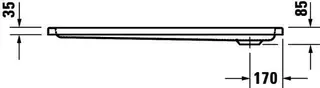 Duravit D-Code Duschwanne, 1200x900x85 mm, Weiß, Sanitäracryl – Bild 2
