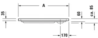 Duravit D-Code Duschwanne, 1200x900x85 mm, Weiß, Sanitäracryl – Bild 3