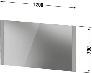 Duravit Spiegel Licht & Spiegel LM7868 Weiß 34x1200x700mm – Bild 5