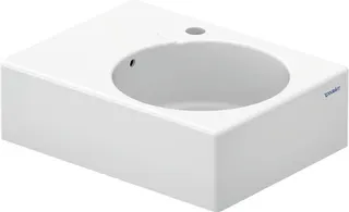 Duravit Design Classics Becken Scola 615 mm m.ÜL,m.HLB, 1 HL, Becken li., weiß – Bild 3