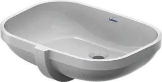 Duravit Einbauwaschtisch D-Code 560 mm EB v.unten, mit ÜL, ohne HLB, weiß – Bild 2