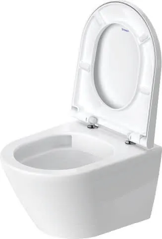 Duravit Wand WC D-Neo weiß, 480mm, rimmless Tiefspüler, Abgang waag., HygieneGlaze