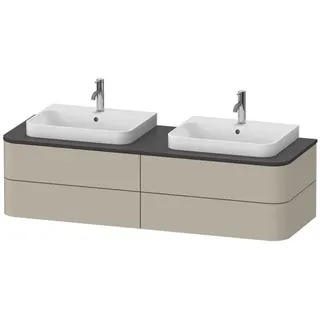 DU WTU HappyD2+ wandh.,408x1600x550mm 4Schubk., BP b., taupe seidenm.f.ASB