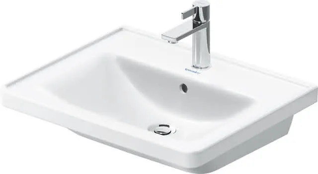DU Waschtisch D-Neo weiß, 600mm mit Überlauf