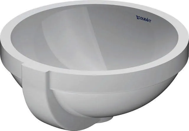 Duravit Einbauwaschtisch Architec 325 mm EB v.u.,m.ÜL,o.HLB,u.glasiert,weiß