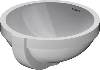 Duravit Einbauwaschtisch Architec 325 mm EB v.u.,m.ÜL,o.HLB,u.glasiert,weiß