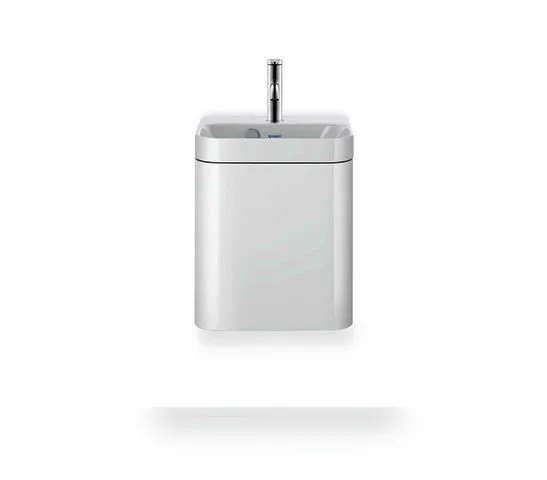 Duravit WTU m. Happy D.2 Plus,1 Tür l.,1HL 480x400x360mm,Weiß Seidenmatt