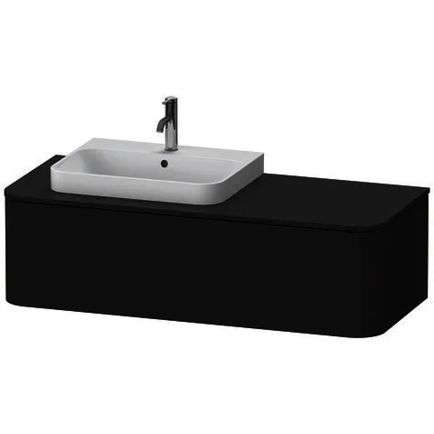 Duravit WTU HappyD2+ wandh.,354x1300x550mm 1Ausz.,BP l.,graph Superm. f.ASB ohne ES