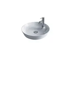 Duravit Aufsatzbecken Cape Cod 480 mm mit Armatureninsel, ohne ÜL, weiß – Bild 3