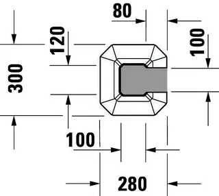 Duravit Standsäule 1930 für 043880 und 043870, weiß WonderGliss – Bild 4