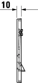 Duravit DuraSys A1 Betät.-Pl.mech. f. WC Dual Flush,Aufgesetzt/Fächenb.,Weiß – Bild 4