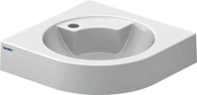 Duravit Eck-Waschtisch Architec 635 mm o.ÜL,m.HLB,HL li.,HL-Vst.re.,weiß
