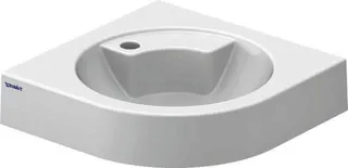 Duravit Eck-Waschtisch Architec 635 mm o.ÜL,m.HLB,HL li.,HL-Vst.re.,weiß