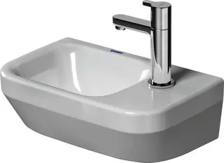 DU Handwaschbecken DuraStyle, Weiß 360x220mm,o.ÜL,m.HLB,HL re,Bef.inkl.