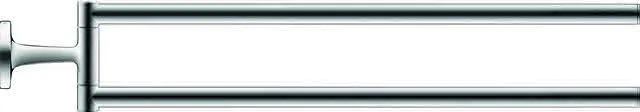 Duravit Starck T Handtuchhalter, Chrom, 50x465x80 mm, Anzahl Arme: 2, Schwenkbar