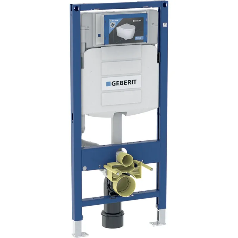 Geberit Duofix Element für WWC, 112 cm mit Sigma UP-SPK 12 cm, E-/K-Anschl.Dose