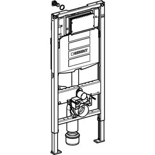 Geberit Duofix Element für WWC, 112 cm mit Sigma UP-SPK 12 cm, E-/K-Anschl.Dose – Bild 4