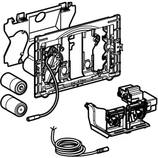 Geberit WC-Strg. mit elektr. Spül, Batt., BT 2-Mengen-Sp. Sigma, für ext. Taster – Bild 3