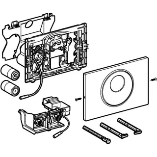 Geberit WC-Strg. m. elektr.Spül, Batt., bl/BT 2-Mengen-Sp., Sigma10, edst., manuell – Bild 4