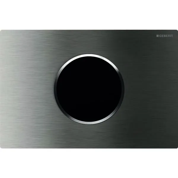 Geberit WC-Strg. m. elektr. Spül, Netz, bl/BT 2-Mengen-Sp., Sigma10, edst. gebürstet