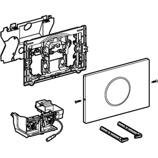 Geberit WC-Strg. m. elektr. Spül, Netz, bl/BT 2-Mengen-Sp., Sigma10, edst., verschr. – Bild 3