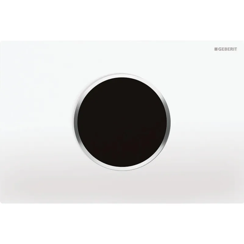 Geberit WC-Strg. m. elektr. Spül, Netz, bl/BT 2-Mengen-Sp., Sigma10, weiß/chrg/weiß