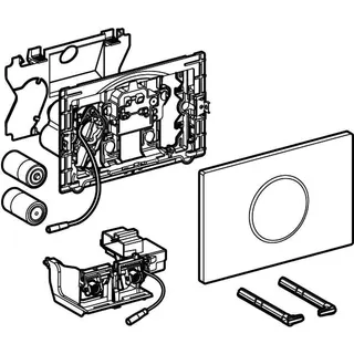 Geberit Sigma10 WC-Strg. elektron.Spül, Batt. 2-M-Sp., auto./bl/BT, hgl.verchr./chrm – Bild 3